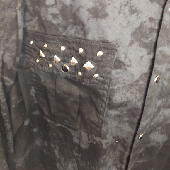 Raw Blue Division Graphic Button Down - Picture 3 of 10